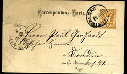 ÖSTERREICH Postkarte P43 Freiwaldau Frývaldov Jeseník - Dresden 1888 - Cartes Postales