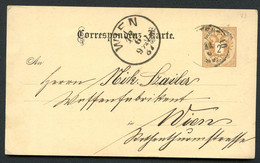 ÖSTERREICH Postkarte P43 Knittelfeld - Wien 1887 - Postkarten