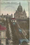 PARIS (18) , Sacré-Coeur , Funiculaire Et Réservoir De Montmarte , + Cachets " Hôpial Auxiliaire N° 46 " , µ - Arrondissement: 18