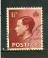 GREAT BRITAIN - 1936  1 1/2d   EDWARD VIII  FINE USED - Used Stamps