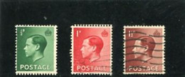 GREAT BRITAIN - 1936  EDWARD VIII  INVERTED WMK  SET FINE USED - Used Stamps