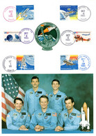 16390 SHUTTLE ATLANTIS-STS-51-J-3/7 OCT. 1985-HILMERS-GRABE-BOBKO-STEWART-PAILES" - Autres & Non Classés