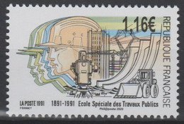 France 2020 Ecole Spéciale Travaux Publics 50 Ans Gravés Dans L'Histoire Imprimerie Tirage 48200 Ex ** - Unused Stamps