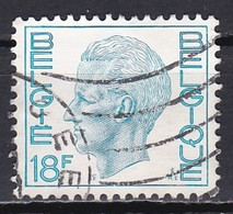 Belgium, 1980, King Baudouin/Elström Type, 18Fr/Cyan Blue, USED - 1970-1980 Elström