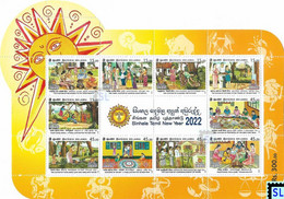 Sri Lanka Stamps 2022, Sinhala Tamil New Year, MS - Sri Lanka (Ceylon) (1948-...)