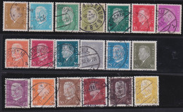 Deutsches Reich   .    Michel   .   19 Marken       .    O    .   Gestempelt   .    /    .   Cancelled - Used Stamps