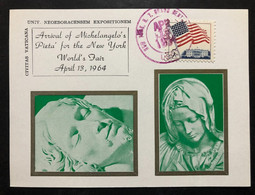 105, UNITED STATES, Stamped Paper Card, « Sculpture », « PIETÀ »,1964 - Hojas Completas