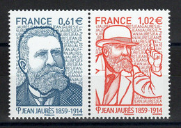 YV 4869 & 4870 N** Paire Jean Jaures - Prix = Faciale - Unused Stamps