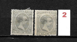 LOTE 2174 A  ///   (C015)  PUERTO RICO 1891  EDIFIL Nº: 86 *MH    ¡¡¡ OFERTA - LIQUIDATION - JE LIQUIDE !!! - Porto Rico