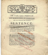 1750 NAVIGATION COMMERCE MARINE BOIS FLOTTES PARIS APPROVISIONNEMENT - Historical Documents