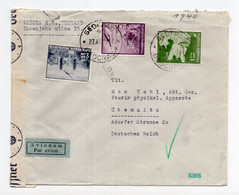 1940. KINGDOM OF YUGOSLAVIA,SERBIA,BELGRADE AIRMAIL COVER TO GERMANY - Poste Aérienne