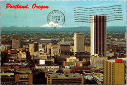 Oregon Portland Aerial View Of The Heart Of The City 1974 - Portland