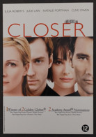Carte Postale - Closer (film - Cinéma - Affiche) Julia Roberts, Jude Law, Natalie Portman, Clive Owen - Manifesti Su Carta