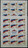 RUSSIA 2008 15 YEARS OF THE FEDERATION COUNCIL OF THE RUSSIAN FEDERATION: 15 YEARS OF THE STATE DUMA SET OF 2 FULL SHEET - Hojas Completas