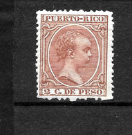 LOTE 2174 A  /// (C015)  PUERTO RICO 1891 EDIFIL Nº: 93 *MH  ¡¡¡ OFERTA - LIQUIDATION - JE LIQUIDE !!! - Puerto Rico