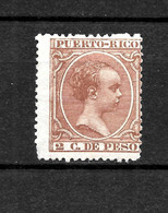 LOTE 2174 A  /// (C015)  PUERTO RICO 1891 EDIFIL Nº: 93 *MH  ¡¡¡ OFERTA - LIQUIDATION - JE LIQUIDE !!! - Porto Rico