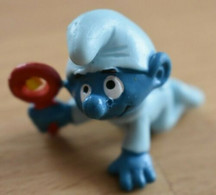 Schtroumpf, Smurf, Pitufo, Puffo, Schlumpf - Bébé Schtroumpf Bleu -n° 20179 - Figurine In Plastica