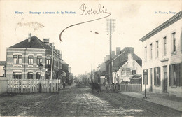 NIMY - Passage à Niveau De La Station - Carte Circulé En 1906 - Colfontaine