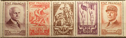 R781/267 - 1943 - AU PROFIT DU SECOURS NATIONAL - BANDE COMPLETE - N°F580A TIMBRES NEUFS** - Cote (2022) : 155,00 € - Neufs