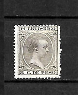 LOTE 2174 A  /// (C015)  PUERTO RICO 1891 EDIFIL Nº: 96 *MH  ¡¡¡ OFERTA - LIQUIDATION - JE LIQUIDE !!! - Puerto Rico