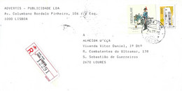 Portugal Registered Cover SETE RIOS Cancel - Brieven En Documenten