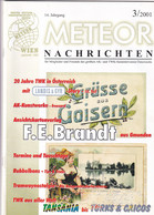 Meteor Nachrichten Wien AK Sammlerverein Jg. 14 Ausg. 3/2001 F. E. Brandt - Hobbies & Collections