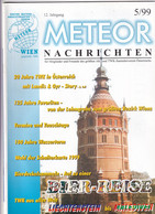 Meteor Nachrichten Wien AK Sammlerverein Jg. 12 Ausg. 5/99 1999 Bier Reise - Hobby & Verzamelen