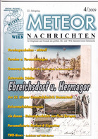 Meteor Nachrichten Jg. 22 Ausg. 4/2009 Hermagor Ebreichsdorf AK Sammlerverein - Hobby & Sammeln