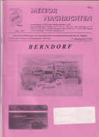 Meteor Nachrichten Jg. 9 Ausg. 3/1996 Berndorf AK Sammlerverein - Loisirs & Collections