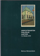Markus Weissenböck Ansichtskarten Philatelie Auktion 16. Okt. 2010 Auktionskatalog - Cataloghi