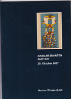 Markus Weissenböck Ansichtskarten Auktion 20. Okt. 2007 Auktionskatalog - Catalogues