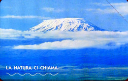 G 1596 98 C&C 3794 SCHEDA TELEFONICA NUOVA MAGNETIZZATA LA NATURA CI CHIAMA KILIMANJARO - Fouten & Varianten