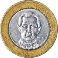 Monnaie, République Dominicaine, 5 Pesos, 2007 - Dominikanische Rep.