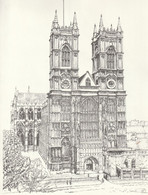 ANTICO DISEGNO - Abbazia Di Westminster - REGNO UNITO - LONDON - Otros Planes