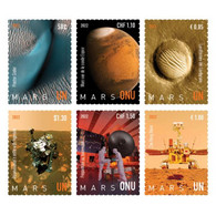 UN 2022 United Nations Planet Mars , Solar System, Rover , Satellite NASA Space, UAE, China Sheet MNH (**) - Ungebraucht