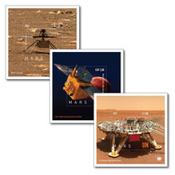 UN 2022 United Nations Planet Mars ,UAE Hope Probe, China Zhurong Rover Landing, Ingenuity Helicopter MNH (**) - Nuevos