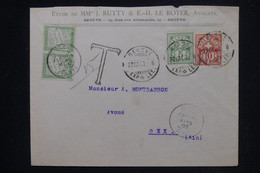 FRANCE - Taxes De Gex Sur Enveloppe De Suisse En 1903 - L 120340 - 1859-1959 Brieven & Documenten
