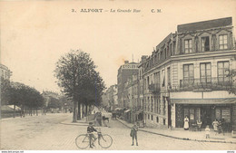 (D)  94 MAISONS ALFORT. La Grande Rue Avec Café Bar Du Pont 1916 - Maisons Alfort