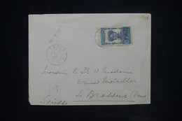GABON - Enveloppe De Lambarene Pour La Suisse En 1928, Affranchissement Surchargé  - L 120364 - Briefe U. Dokumente