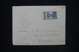 GABON - Enveloppe De Lambarene Pour La Suisse En 1928, Affranchissement Surchargé  - L 120364 - Lettres & Documents