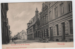 Vilvoorde - De Post En De Leuvense Straat (V.G.) (gelopen Kaart Van Voor 1900 Zonder Zegel) - Vilvoorde