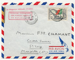 MADAGASCAR - 1 Env. Depuis Tananarive - Cachet "Tribunal Permanent Des Forces Armées De Tananarive" 1960 - Madagaskar (1960-...)