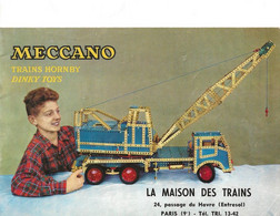 CATALOGUE MÉCCANO  TRAINS HORNBY  DINKY TOYS  DE 1956 - Modelbouw