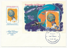 MADAGASCAR - 1 Env. FDC - Bicentenaire Première Ascension En Ballon Avec Aéronautes - Antananarivo 20 Juillet 1983 - Madagaskar (1960-...)
