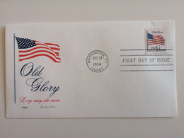 1994..USA.. FDC WITH STAMPS AND POSTMARKS..OLD GLORY - 1991-2000