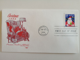 1994..USA.. FDC WITH STAMP AND POSTMARKS..SANTA - 1991-2000