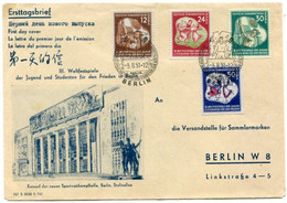 DDR 1951 Youth And Student Festival FDC.   Michel 289-92 - Andere & Zonder Classificatie