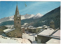 VAL CENIS  LANSLEBOURG L'église Au Fond Vue Partielle Des Pistes - Val Cenis