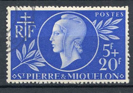 SAINT PIERRE Et MIQUELON < N° 314 Ø Oblitéré Used Ø < ENTRAIDE FRANCAISE < MARIANNE De LONDRES - Usados