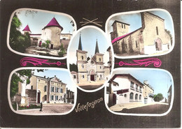 VILLEFAGNAN (16) Carte Multivues - Les Tours , L'Eglise , Temple Prorestant , Mairie , P.T.T.  CPM  GF - Villefagnan